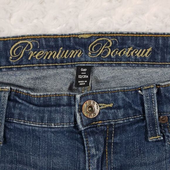 Gap 12 / 31 dark wash bootcut jeans - Picture 4 of 7